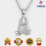 Сребърно колие жаба Lauretta - 2