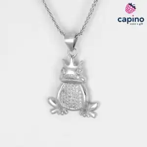 Сребърно колие жаба Lauretta
