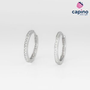 Сребърни обеци халки Filippa