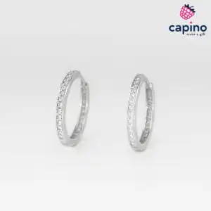 Сребърни обеци халки Filippa