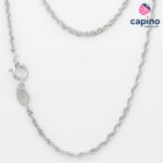 Сребърен синджир 45 см T1 Rope - 1