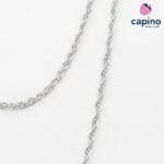 Сребърен синджир 45 см T1 Rope - 2
