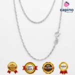 Сребърен синджир 45 см T1 Rope - 3