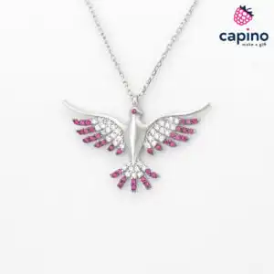 Сребърно колие гълъб Nino