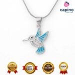 Сребърно колие птиче Zanobi - 1