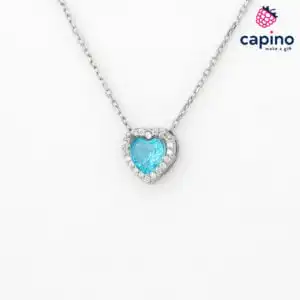Сребърно колие сърце Salvatore