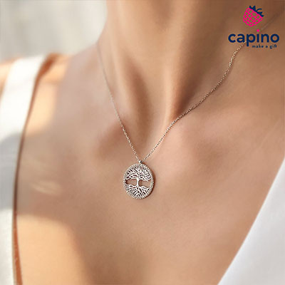 Категория със сребърни колиета с дървото на живота - Capino.bg