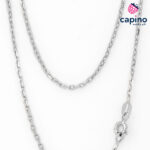 Сребърен синджир 50 см обикновена T2 Cable link - 1