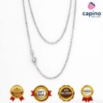 Сребърен синджир 50 см обикновена T2 Cable link - 2