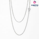 Сребърен синджир 60 см италиански квадрат T1 Italian box