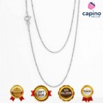 Сребърен синджир 60 см италиански квадрат T1 Italian box - 2