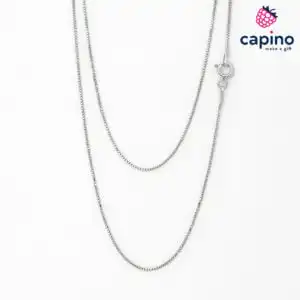 Сребърен синджир 60 см италиански квадрат T1 Italian box