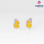 Детски сребърни обеци пате Bailey