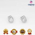 Сребърни обеци капка Sabatino - 1