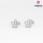 Сребърни обеци корона Salvi