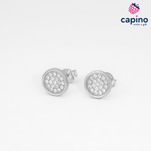 Сребърни обеци кръгче Rocco