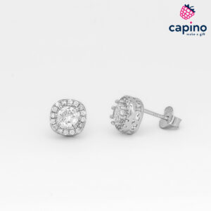 Сребърни обеци объл квадрат Ottavio