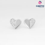 Сребърни обеци сърце Orazio