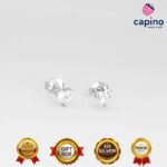 Сребърни обеци сърце Virgilio - 1