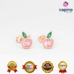 Сребърни обеци ябълки Silvio - 1