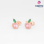 Сребърни обеци ябълки Silvio