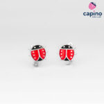 Детски сребърни обеци Poppy