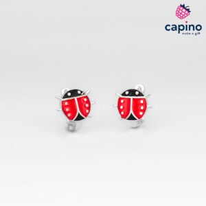 Детски сребърни обеци Poppy