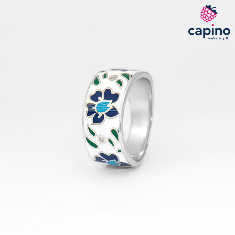 Сребърен пръстен цвете Pasqual