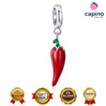 Сребърен талисман люта чушка Gastone - 2