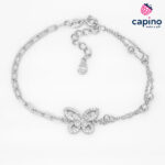 Сребърна гривна пеперуда Victoria