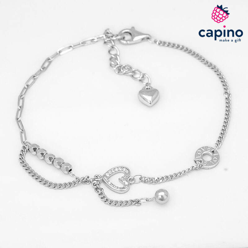 Сребърна гривна Rosaria