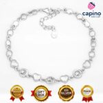 Сребърна гривна сърце Marisa - 1