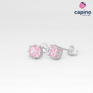 Сребърни обеци корона Rosario