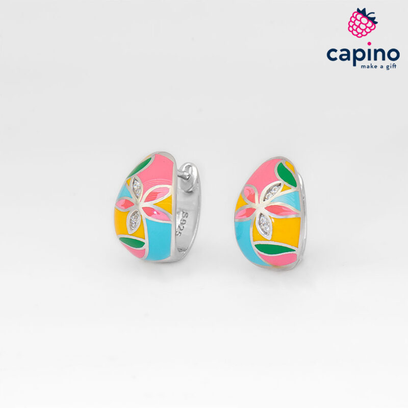 Сребърни обеци Piersanti