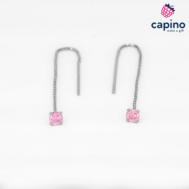 Сребърни обеци с промушване Osvaldo