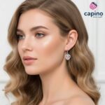 Сребърни обеци сърца Toni - 2