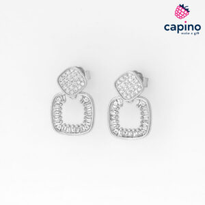 Сребърни обеци Saverio