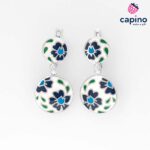 Сребърни обеци цветя Zanobi