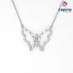 Сребърно колие пеперуда Ludovico