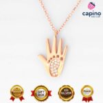 Сребърно колие ръка на мама и краче Ugo - 1