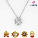 Сребърно колие снежинка Gastone - 1