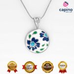 Сребърно колие цветя Pierangelo - 1