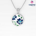 Сребърно колие цветя Pierangelo