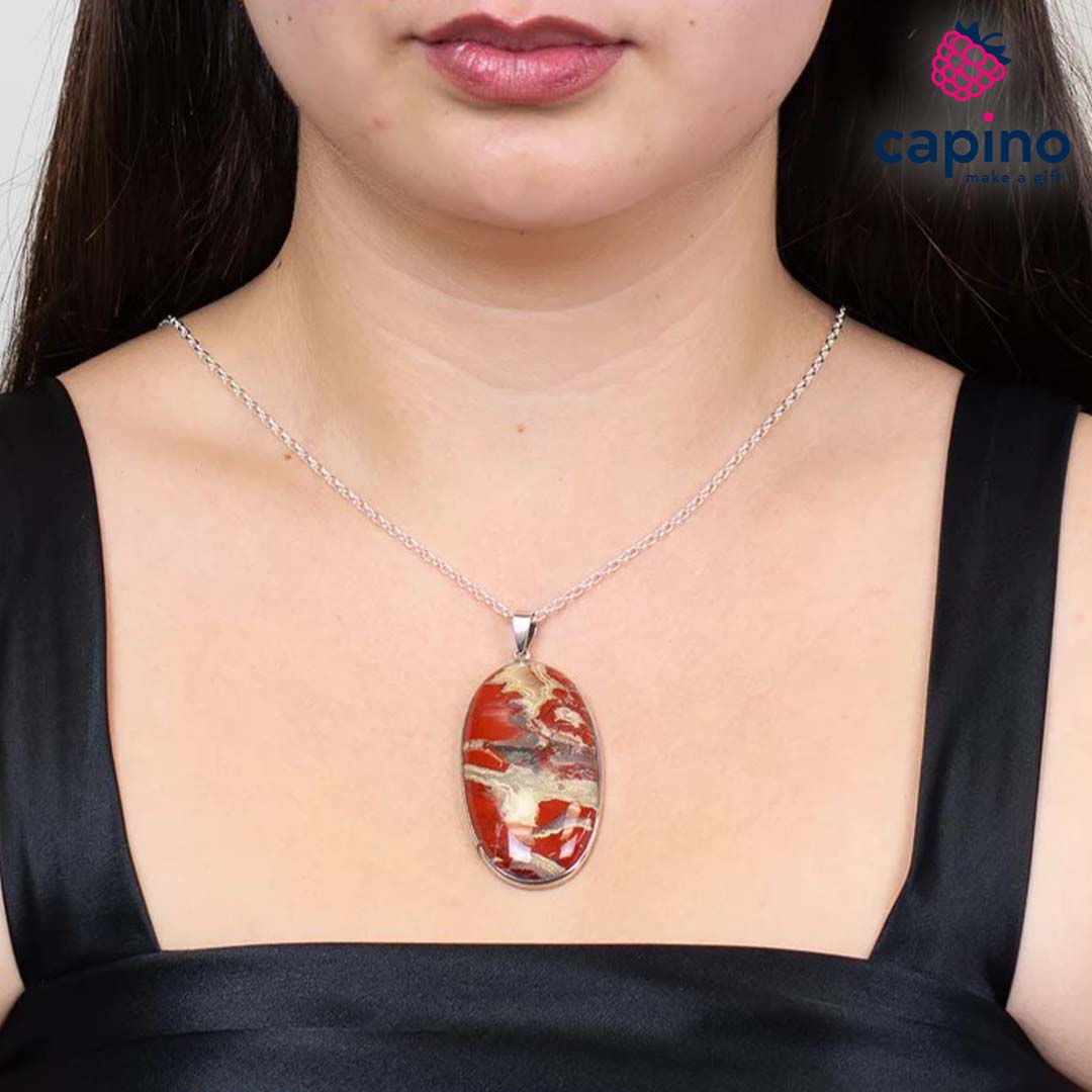 5 снимка на колие с яспис