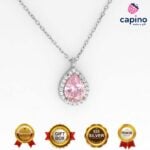 Сребърно колие капка Martina - 1
