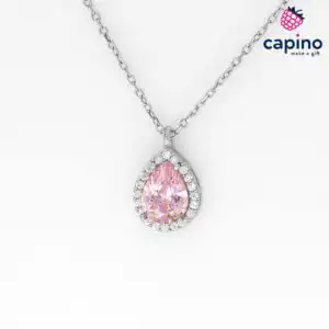 Сребърно колие капка Martina