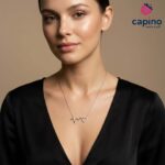 Сребърно колие сърце Romina - 3